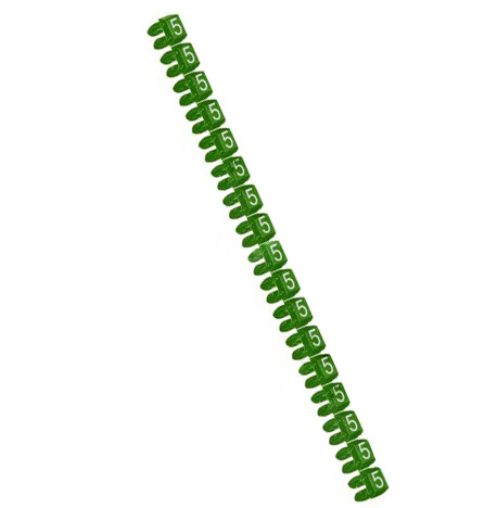Маркер для провода 1.5-2,5 мм.кв. CAB3 Legrand - "5" зеленый