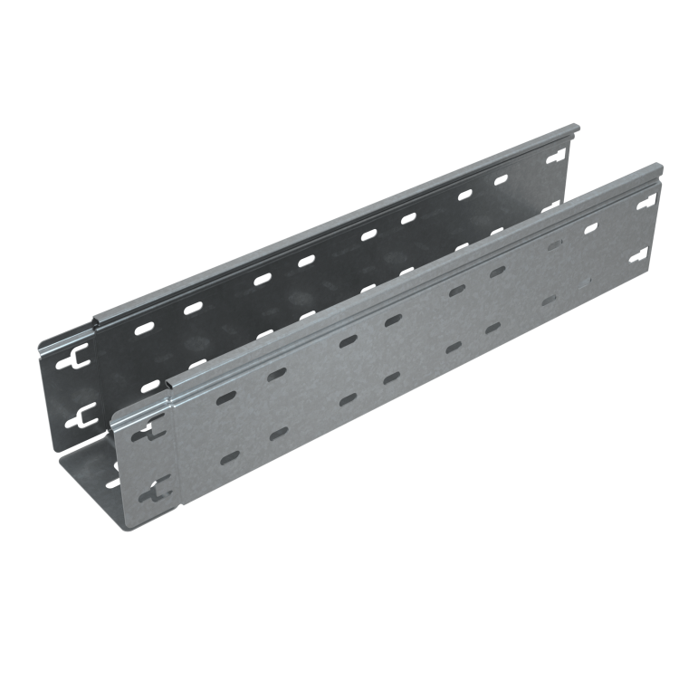 Лоток каб. лист. перфорир. 100х200х3000-0,7мм Быстрый монтаж ПЛЮС КМ-профиль