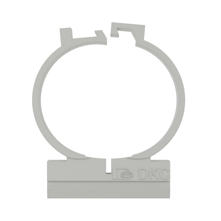 Держатель для труб d25мм двухкомпонентный серый (уп.400шт) ДКС