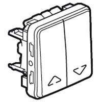Выключатель для жалюзи с мех. блокировкой 10А 250В серый IP 55 Plexo 55