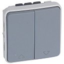 Выключатель для жалюзи с мех. блокировкой 10А 250В серый IP 55 Plexo 55-Управление рольставнями, жалюзи - купить по низкой цене в интернет-магазине, характеристики, отзывы | АВС-электро