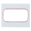 Рамка для розетки 2-мест. белая с  линией цвета красный Стокгольм EKF PROxima-Рамки для ЭУИ - купить по низкой цене в интернет-магазине, характеристики, отзывы | АВС-электро