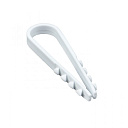Дюбель-хомут для круглого кабеля  (5-10мм) белый (100шт.) EKF PROxima-Крепёж, материалы для монтажа - купить по низкой цене в интернет-магазине, характеристики, отзывы | АВС-электро
