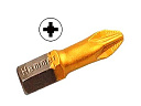 Бита Hammer Flex 203-121 PB PZ-1 25мм  TIN, 1шт.-Биты для отвёрток, держатели, удлинители - купить по низкой цене в интернет-магазине, характеристики, отзывы | АВС-электро