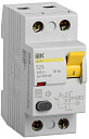 Устр-во защит. откл. (УЗО, ВДТ) 2-пол. (2P)  32А 100мА тип AC ВД1-63 IEK-Устройства защитного отключения (УЗО) - купить по низкой цене в интернет-магазине, характеристики, отзывы | АВС-электро