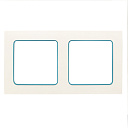 Рамка 2-мест. белая с линией цвета синий Стокгольм EKF PROxima-Рамки для ЭУИ - купить по низкой цене в интернет-магазине, характеристики, отзывы | АВС-электро
