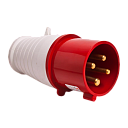 Вилка 3P+E  32А IP44 EKF-Вилки силовые переносные (кабельные) - купить по низкой цене в интернет-магазине, характеристики, отзывы | АВС-электро