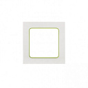 Рамка 1-мест. белая с линией цвета зеленый Стокгольм EKF PROxima-Рамки для ЭУИ - купить по низкой цене в интернет-магазине, характеристики, отзывы | АВС-электро